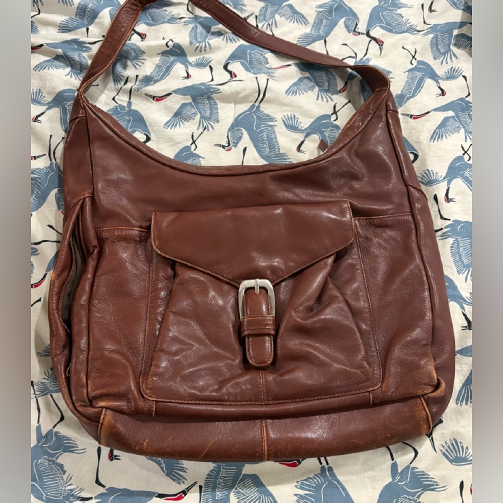 Tula Genuine Leather Chestnut Brown Shoulder Bag